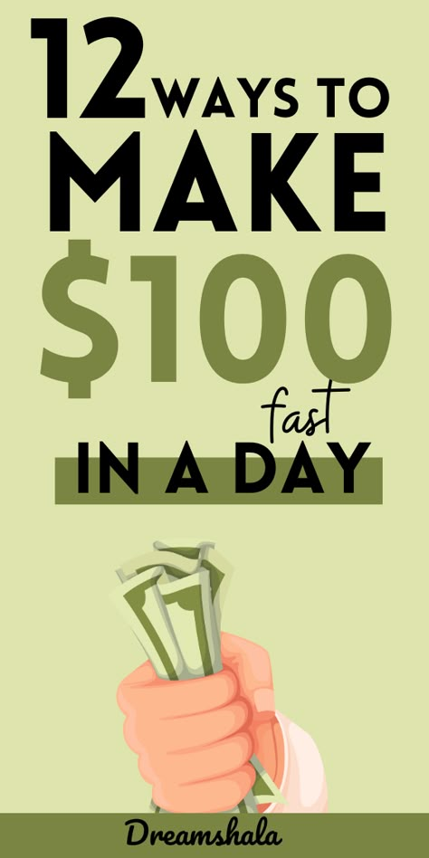 Looking for ways to make extra money fast? No matter what your skills are, you can find something that will work for you! You can earn up to $100 a day, that's up to $3,000 a month! It's up to you how much you want to work! Make Extra Money | Make Money Online | Make Money From Home | Make Money at Home | Side Hustle | Money Making Ideas How Make Money From Home, 100 Ways To Make Money, Business That Make Money Fast, How To Earn Online, Make 10000 A Month, Skills That Make Money, Ways To Get Money Online, Best Side Hustles Extra Cash, Ways To Make Quick Money