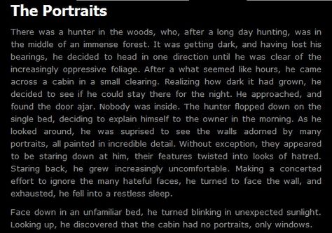 Never sleep in a cabin in the woods ._. Creepy Pasta Stories, Disturbing Stories, Creepy Short Stories, Scary Horror Stories, Short Creepy Stories, Creepy Games, Creative Prompts, Scary Stories To Tell, Creepy Facts