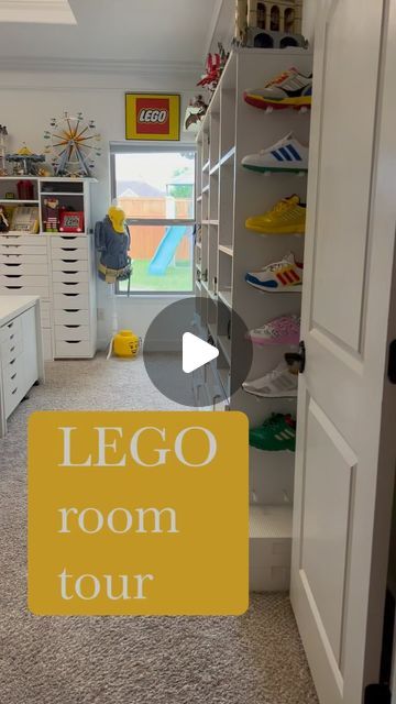 33K views · 2.7K likes | Michelle | LEGO Masters on Instagram: "My original video was removed so let’s try this again😆" Lego Room Organization, Lego Storage And Organization, Lego Playroom Play Areas, Lego Layout Ideas, Playroom Lego Display, Storing Lego Instructions, Video Game Rooms Girly, Lego Build Room, Lego Room Storage