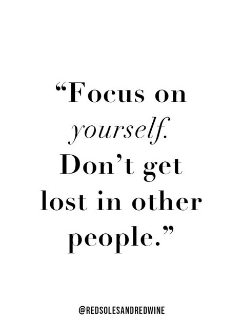 focus on yourself quote, inspiring quote, motivating quote, inspiring quote, don't compare yourself quote, don't get lost in other people quote Focusing On Yourself Quotes, Quotation Mark, Quote Fashion, Week Quotes, Vie Motivation, School Motivation, Focus On Yourself, Fashion Quotes, People Quotes