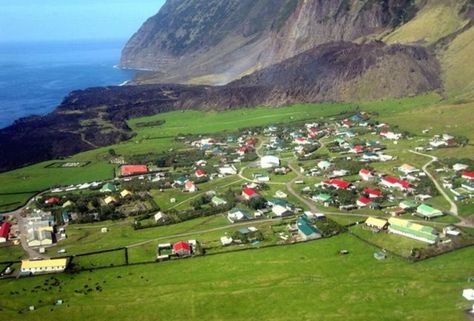 Tristan da Cunha the most remote island in the world-Tristan da Cunha St Helena Island, Best Islands To Visit, Saint Helena Island, Ascension Island, British Overseas Territories, Remote Places, Saint Helena, Islands To Visit, Island Destinations