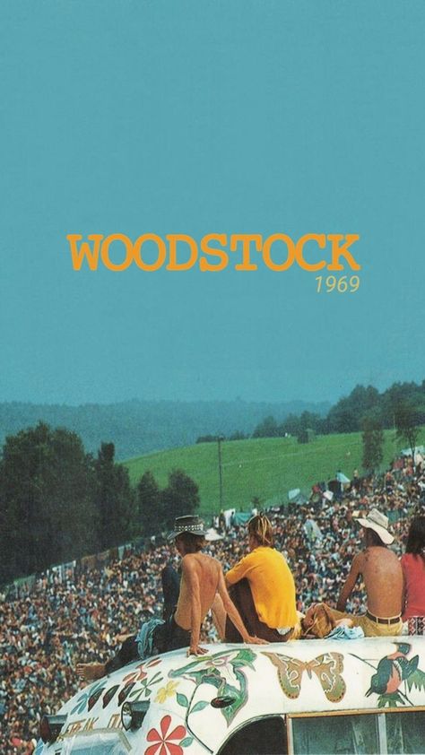 Vintage Woodstock Posters, Woodstock Poster Vintage, Woodstock Festival Poster, Woodstock 1969 Wallpaper, Woodstock Music Festival, Hippies In The 60s, Vintage Festival Aesthetic, 70s Festival Aesthetic, 60s Music Posters