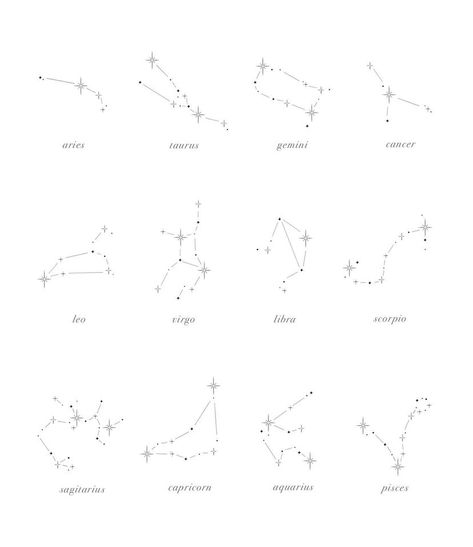 July Star Constellation Tattoo, March Constellation Tattoo, Leo Constellation Tattoo Minimalist, Aquarius And Gemini Tattoo, Star Sign Constellation Tattoo, Constellation Tattoo Aquarius, Constellation Tattoo Gemini, Pisces Star Constellation Tattoo, Tattoo Star Sign