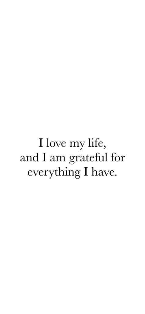 I love my life, and I am grateful for everything I have. From the I am app: https://iamaffirmations.app/download I Am Creating The Life I Want, Grateful For Everything I Have, Life You Want, I Love My Life Affirmations, My Life Is, Mantras For Love, I Am Grateful For Everything I Have, My Life Is Great, I Love Life Aesthetic