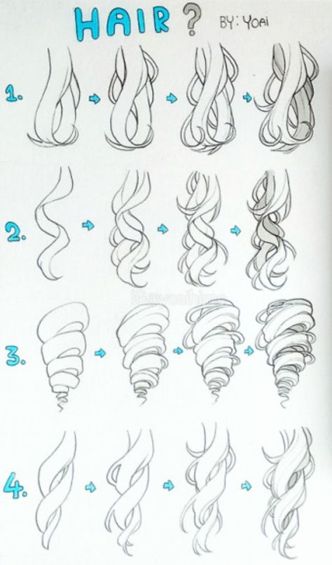 Drawing Hair Tutorial, Draw Hair, Hair Sketch, Art Tools Drawing, Sketches Tutorial, 캐릭터 드로잉, Easy Drawings Sketches, Figure Drawing Reference, Anime Drawings Tutorials