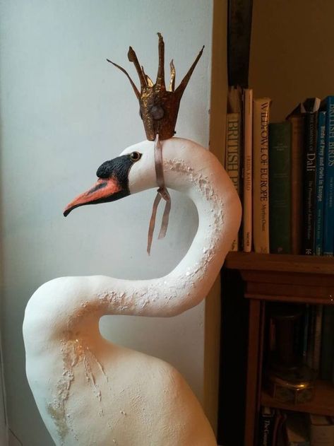 Sculpture Textile, Soft Sculpture Dolls, Swan Queen, Whimsical Fairy, Textile Sculpture, Paper Mache Sculpture, Architecture Tattoo, Faux Taxidermy, Funny Tattoos