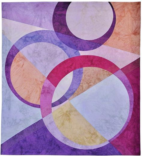 Quilts With Circles Ideas, Eclipse Quilt, Circle Quilt Patterns, Curved Piecing, Drunkards Path, Pieced Quilts, Circle Quilts, Paper Collage Art, Patterns Ideas