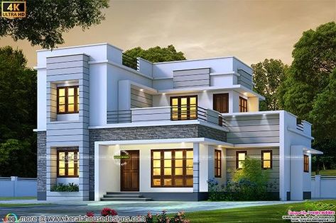 Small House Design Kerala, Kerala Home Design, Kerala Home, Bedroom Beautiful, Small House Front Design, House Balcony Design, Construction Companies, Modern Small House Design, Free House Plans