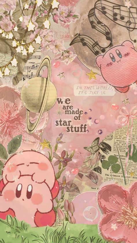 Kirby Wallpaper, Pastel Stars, Moon Cute, Aesthetic Shuffles, Kirby Character, The Best Wallpapers, Kirby Art, Wallpaper Pfp, Best Wallpapers