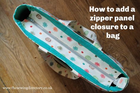 Zippered Tote Bag Pattern, Zippered Tote Bag Tutorial, Zipper Tutorial, Sew Zipper, Sac Diy, Tote Bag Tutorial, Bag Pattern Free, Diy Bags Patterns, Tote Bags Sewing