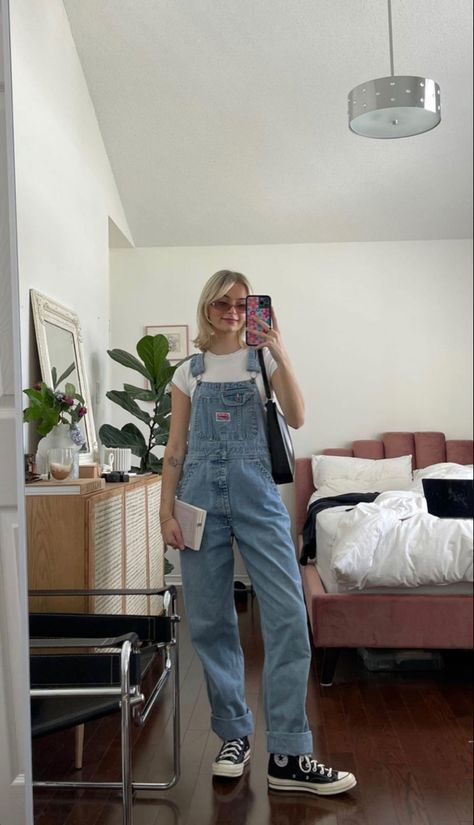 Dungaree Outfit, Outfit Ideas Aesthetic, Looks Pinterest, Overall Outfit, Before School, Uni Outfits, Vanilla Girl, Aesthetic Outfit Ideas, Clothes Outfit