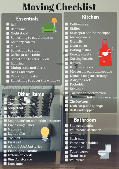 New Apartment Checklist, First Home Checklist, Apartment Organization Diy, Apartment Moving, Apartment Minimalist, Moving House Tips, First Apartment Tips, Moving Hacks, New Home Essentials