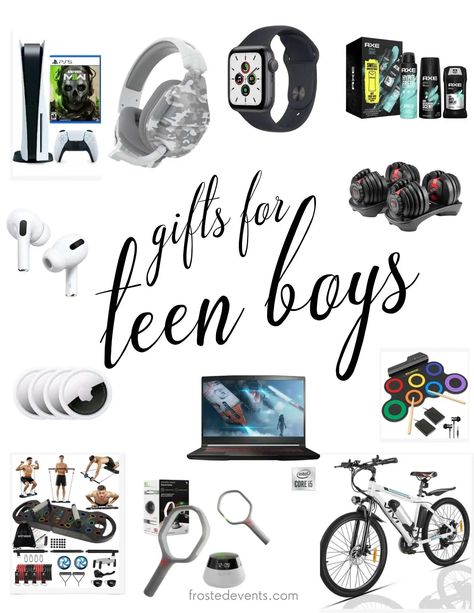 Gifts for Teen Boys - Christmas Gift Guide - Frosted Blog Boys Christmas Gifts Teenagers, 16 Year Boy Gift Ideas, Christmas List Teen Boy, Gifts For Teenager Boys, Teen Christmas Gift Ideas 2024, Teen Boy Gift Basket Ideas, Pre Teen Boy Gift Ideas, Boys Christmas Gifts Age 10, Boys Christmas List