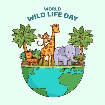 Free Vector | Save the planet concept Poster On Wildlife Conservation, Animal Protection Poster, Save Animals Poster, Happy Environment Day, World Wildlife Day, Planet Drawing, Wildlife Protection, Wildlife Day, Save Wildlife