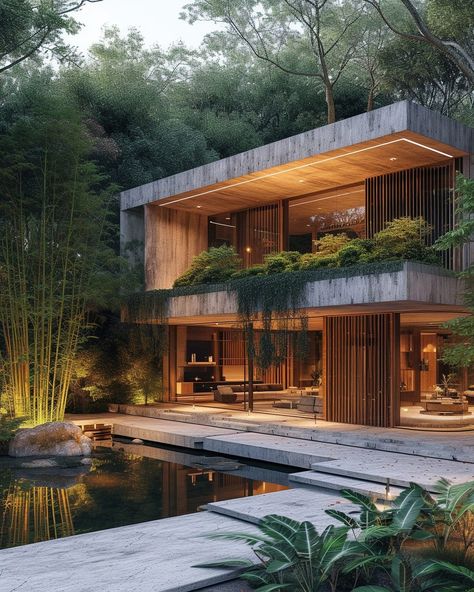 A Brutalism-Style House with a Garden Brutalist Beach House, Eco Brutalism Interior, Eco Brutalism Architecture, Concrete Minimalist House, Modern Concrete Homes, Eco Brutalism, Neo Brutalism, House With A Garden, Brutalist House