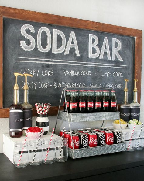 Soda Bar, Hydration Station, Vanilla Coke, Drink Bar, 13th Birthday Parties, Drink Station, בר מצווה, 18th Birthday Party, Wedding Drink