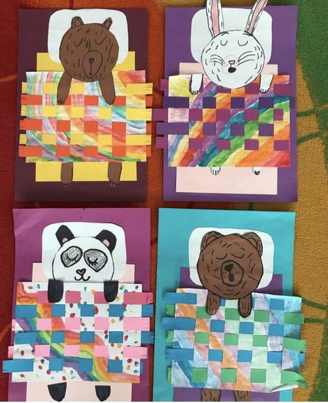 Weave Paper Art, Hot Dogs Cool Cats Art Lesson, Virtual Art Lessons Elementary, Art Class For Kindergarten, Elementary Animal Art Projects, Year 6 Art Projects, Beginning Of School Art Projects, Grade 1 Crafts, Prek Art Lessons