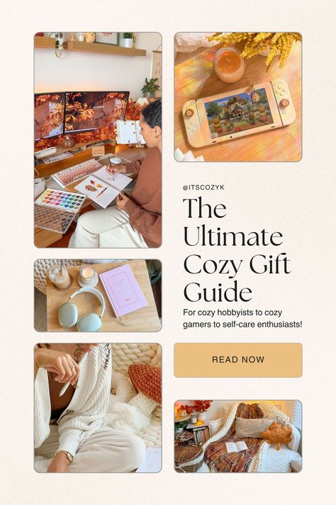 Searching for the perfect cozy gift? 🧸🕯️ The Ultimate Cozy Gift Guide is here with the best warm & thoughtful ideas for anyone who loves self-care, relaxing hobbies, or simply curling up with a good book. 🌟 Perfect for holiday shopping, birthdays, or just because.   #CozyGiftGuide #GiftIdeas #SelfCareGifts #HolidayShopping #CozyLiving Gift Guide 2024, Relaxing Hobbies, Cozy Gifts, Cozy Gift, Warm Hug, Everyday Moments, Holiday Shopping, Cozy Living, Gift Guide