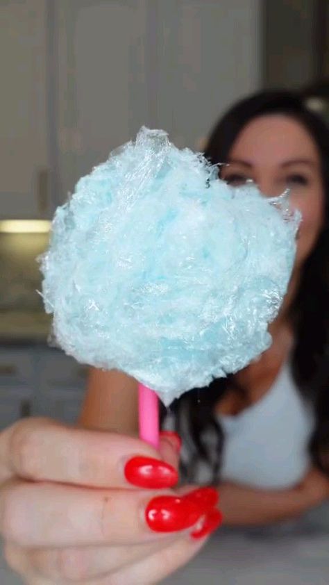 3 Minute Cotton Candy, Good Food Recipes Easy Sweet Treats, Easy Snack Recipes To Make At Home, Easy Food To Make With Stuff At Home, Fun Things To Make At Home Food, Fun Things To Cook At Home, Jolly Rancher Cotton Candy Microwave, How To Make Candy Easy, Homemade Funyuns Recipe