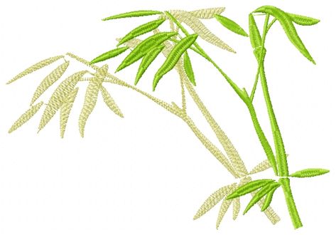 Bamboo free embroidery 1 - Fleurs - Machine embroidery community Border Stencil, Leaves Embroidery, Embroidery Collar, Bamboo Leaf, Leaf Border, Frame Vector, Bamboo Leaves, Latch Hook, Free Machine Embroidery Designs