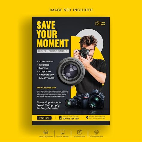 Photography Posters Design, Photographer Flyer Design, Photographer Advertising Ideas, Photographer Poster Design, Camera Man Photographers, Photography Advertising Poster, Photography Posters Advertising, Photography Poster Design Creative, Photography Banner Design