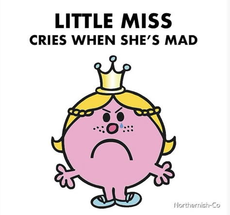 Little Miss Cries When She's Mad Sticker Mad Sticker, Little Miss Characters, Missing Quotes, Cute Text Quotes, Mr Men Little Miss, Miss Perfect, Vie Motivation, Doing Me Quotes, Relatable Post Funny