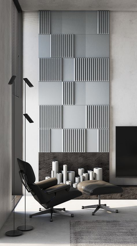 Paneling Design Wall Living Rooms, Wall Panel Artwork, 3d Pannel Ideas, Wall Cladding Ideas Living Rooms, Bedroom Ideas Wall Panels, Wall Panel Modern Design, Wall Panel For Living Room, Wall Panel Decor Ideas, Wall Design Ideas Living Room Modern