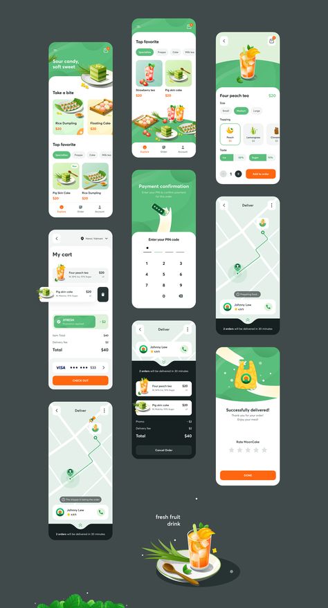 Food Delivery App Ui Design, Menu App Design, App Prototypes, Food App Ui Design, Figma Design Ideas, Delivery App Design, Food App Ui, Kids App Design, Mobile Ui Design Inspiration