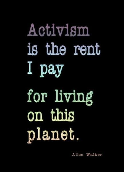 Activism Quotes, Volunteer Quotes, Alice Walker, Rent Me, Social Activities, The Words, Great Quotes, Inspire Me, Wise Words