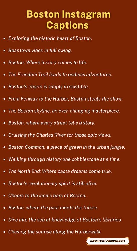 Boston Instagram Captions to Engage Followers! 4th Of July Captions, July Captions, Captions For Pictures, Instagram Captions For Pictures, Winter Poetry, Welcome February, February Month, Welcome May, Captions For Instagram Posts