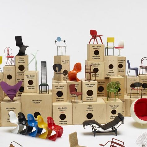 51 Iconic Design Objects from Mid-Century, Postmodern, and Contemporary Designers Vitra Miniature, Miniature Chairs, Classic Chair Design, Vitra Chair, Mini Chair, Vitra Design Museum, Massimo Vignelli, Miniature Chair, Vitra Design