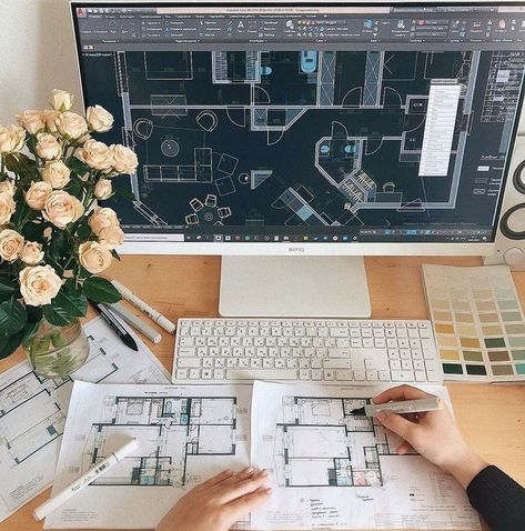 Interior Designer Drawing, Architecture Life Aesthetic, Interior Designer Vision Board, Interior Designer Person, Archi Aesthetic, Interior Architecture Aesthetic, Vision Board Interior Design, Architecture Aesthetic Student, Architecture Vision Board