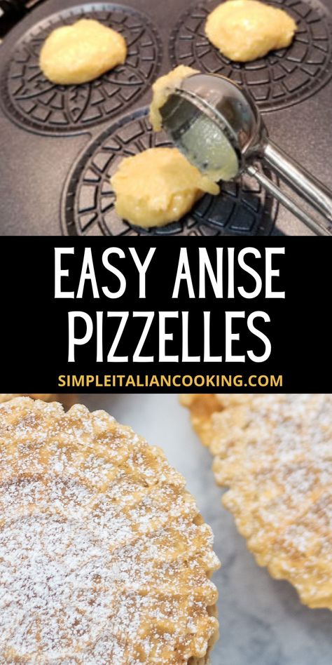 Easy Anise Pizzelle Recipe: Traditional Italian Cookie Recipe For Pizzelles, Crispy Pizzelle Recipe, Pitzells Recipe Anise, Classic Pizzelle Recipe, Maple Pizzelle Recipe, Anise Pizzelle Recipe Italian, Italian Pizzelle Cookies, Keto Pizzelle Recipe, Pizzelle Cookies Recipe