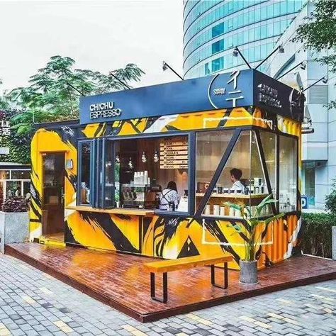 Source Custom Made Mini Outdoor Booth Pop Up Shipping Container for Coffee Shop Bar on m.alibaba.com Container Bar Design, Shipping Container Kitchen, Coffee Shop Kiosk, Juice Kiosk, Shipping Container Bar, Outdoor Booth, Mobile Kiosk, 20ft Shipping Container, Juice Bar Design