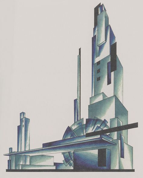 Iakov Chernikhov, Composition 220 Modern Architecture Drawing, Iakov Chernikhov, Building Composition, Constructivism Architecture, Brutalism Architecture, Modern Art Movements, Modern Architecture Building, Architecture Design Drawing, Modern Architects