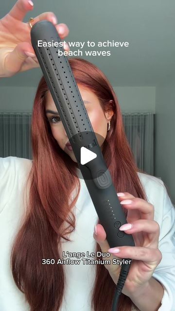 L’ange Hair on Instagram: "Easy beach waves using the L’ange Le Duo 360° Airflow Titanium Styler. Only $89 today!" Lange 360 Airflow Styler, L’ange Hair Tutorial, Lange Le Duo Beach Waves, Lange Duo Tutorial, Le Duo Lange Tutorial, Lange Le Duo How To Use, Lange Hair Tools Tutorial, Beach Waves Hair Tutorial Flat Irons, Lange Products