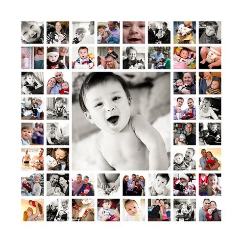 Make a 20x20 collage of baby's 1st year! Photo Collage Prints, Photo Collage Canvas, Collage Des Photos, Collage Foto, Collage Canvas, Baby Canvas, Photo Collage Design, Canvas Collage, Shotting Photo