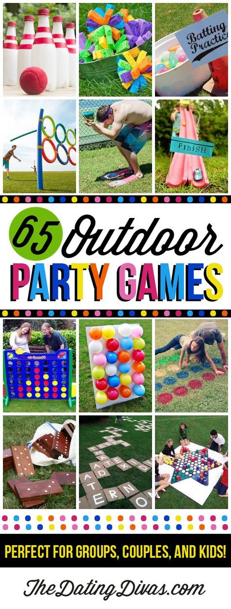 65 Outdoor Party Games for the Whole Family | Craft Gossip | Bloglovin’ Outdoor Party Games, Bbq Games, Reunion Games, Fun Outdoor Games, Games Diy, The Dating Divas, Dating Divas, Fun Games For Kids, Yard Games