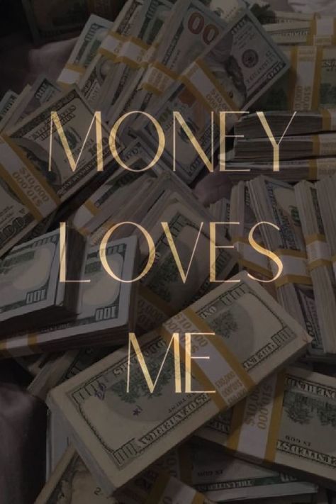 Money Loves Me, Vision Board Themes, Board Wallpaper, Vision Board Examples, Money Vision Board, Vision Board Wallpaper, Manifesting Vision Board, Vision Board Images, Vision Board Photos