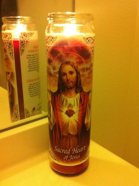 Jesus candle for Holy Week...my abuelita would be proud Catholic Witch, Jesus Candle, Jesus Candles, Catholic Candles, Only Jesus, Saint Candles, Abbott Elementary, Catholic Wallpaper, Fake Candles