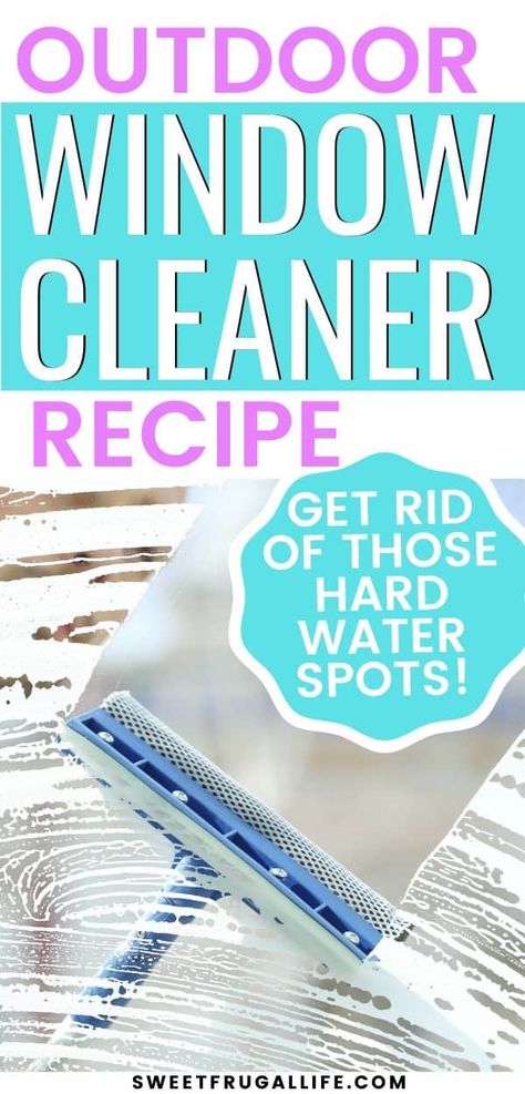 Best Window Cleaning Solution, Window Cleaner Streak Free, Outdoor Window Cleaner, Window Washing Solution, Cleaning Outside Windows, Clean Outdoor Windows, Window Cleaner Recipes, Diy Window Cleaner, Window Cleaning Tips