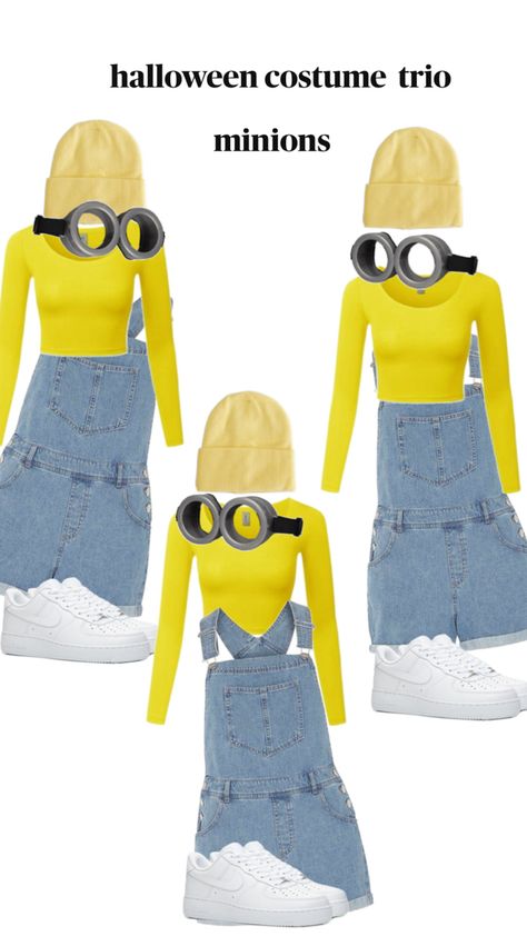 #minions Trio Costumes, Minion Costumes, Minion, Halloween Costumes, Minions