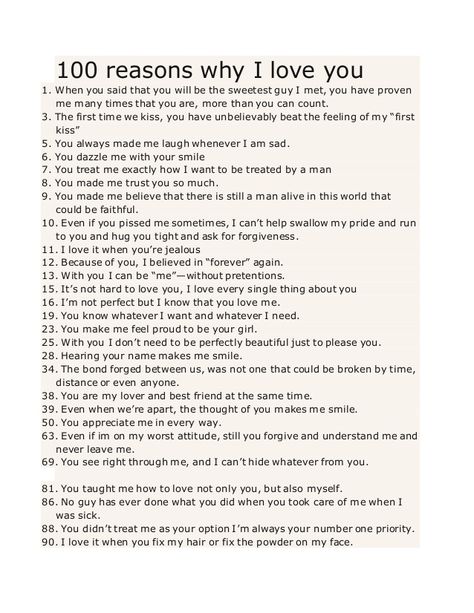 100 reasons why I love you 1. When you said that you will be the sweetest guy I met, you have proven me many times that yo... 100 Reasons Why I Love You Boyfriend Jar Ideas, 12 Reasons Why I Love You Boyfriend, 12 Reasons Why I Love You, 365 Reasons Why I Love You List, 365 Reasons Why I Love You List For Him, I Love You Because List, Monthsary Gift Ideas, Things I Love About You, Monthsary Gift For Boyfriend