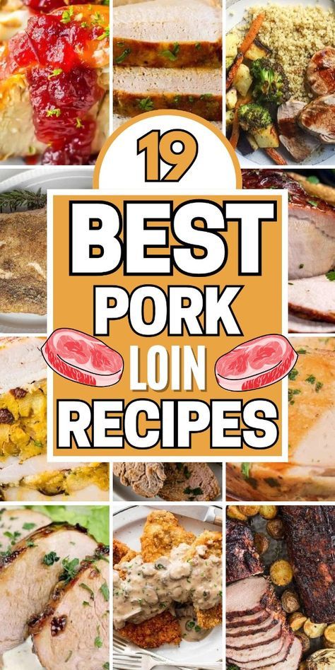 These tender pork loin recipes are perfect for a delicious meal! Baked Pork Loin Chops, Best Pork Loin Recipe, Boneless Pork Loin Recipes, Tender Pork Loin, Pork Loin Recipes Oven, Baked Pork Loin, Pork Loin Ribs, Recipes Using Pork, Loin Recipes