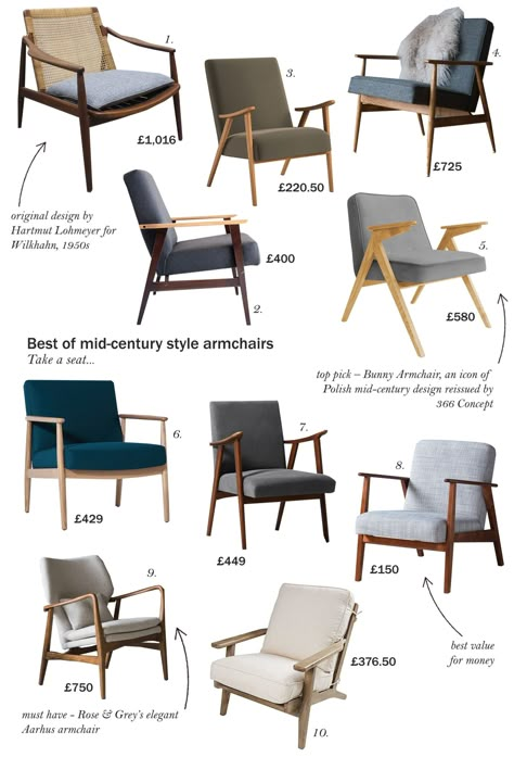 Types Of Chairs, Home Interiors And Gifts, Chairs Kitchen, Country House Interior, Mid Century Modern Living, Gaming Chairs, Mid Century Modern Living Room, Mid Century Armchair, Kitchen Tables