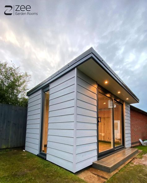 Zee Garden Rooms on Instagram: “Wanting something a little different to timber cladding? How about this steel frame garden room complete with composite cladding? Its…” Composite Cladding Garden Room, Garden Cabin, Composite Cladding, Garden Cabins, Garden Rooms, Timber Cladding, Garden Room, Steel Frame, Shed