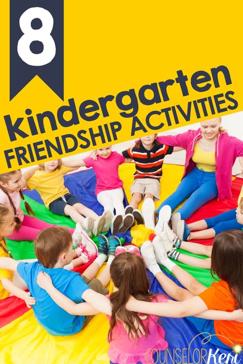 Kindergarten Friendship Activities for Group Counseling Friendship Theme Preschool, Kindergarten Friendship, Preschool Friendship, Friendship Crafts, Group Counseling Activities, Friendship Lessons, Friendship Theme, Friendship Skills, Friendship Activities