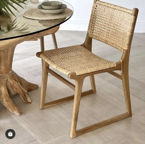 the.styling.republic neutral wood chair Chair Rattan, Rustic Cafe, Rattan Dining, Gold Coast Australia, Luxury Furniture Brands, Rattan Dining Chairs, Stool Design, Modern Seating, Elegant Dining