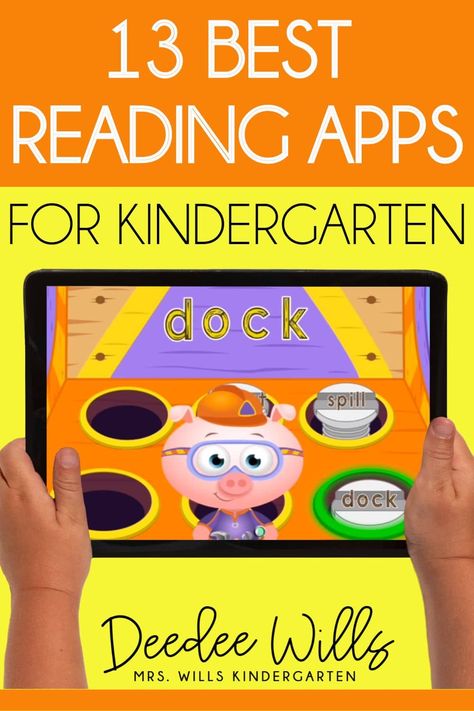 Best Reading Apps, Learn To Read Kindergarten, Centers In Kindergarten, Techie Teacher, Teaching Lessons Plans, Reading Comprehension Kindergarten, Read Aloud Activities, Early Reading Skills, Children Reading