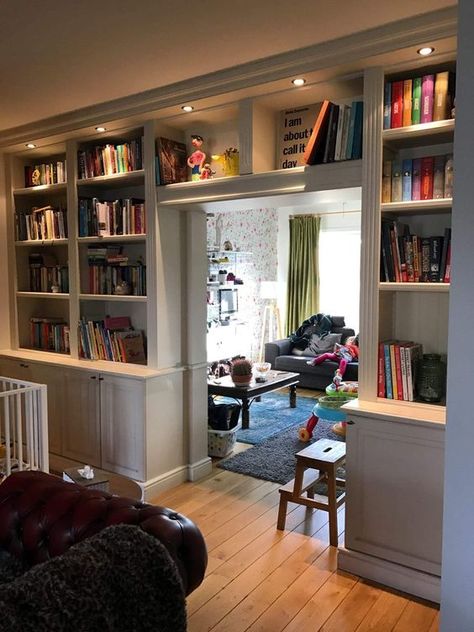 Closet And Library Combo, Window Seat Ideas, Game Room Ideas, Floor To Ceiling Bookshelves, Home Library Rooms, Built In Shelves Living Room, Home Library Design, Home Libraries, Built In Bookcase